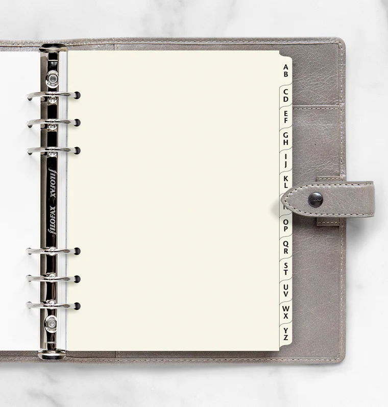 Cotton Cream A-Z Dividers - A5 - Image 2