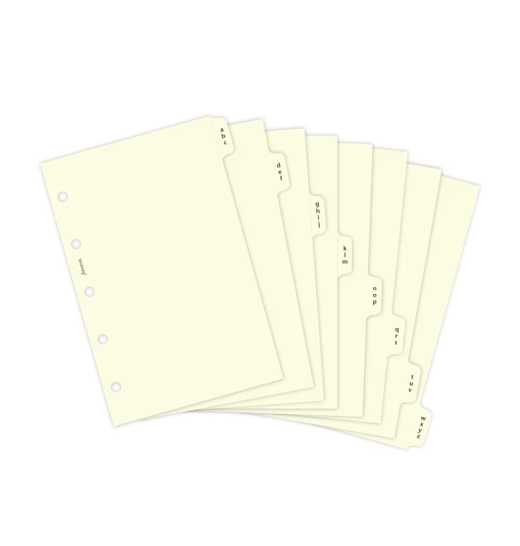 Cotton Cream A-Z Dividers - Mini - Image 4