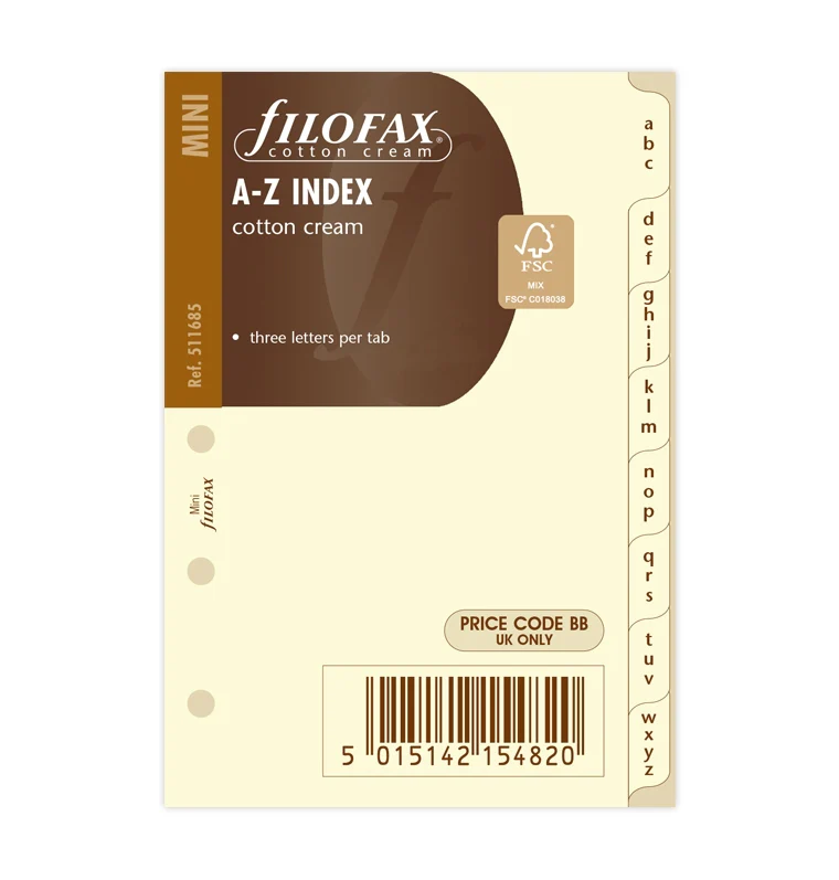 Cotton Cream A-Z Dividers - Mini - Image 5