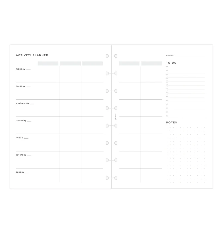 Activity Planner Notebook Refill - A5 - Image 3