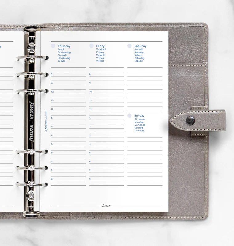 Any Year Week On Two Pages Diary With Appointments - A5 Multilanguage - Image 2