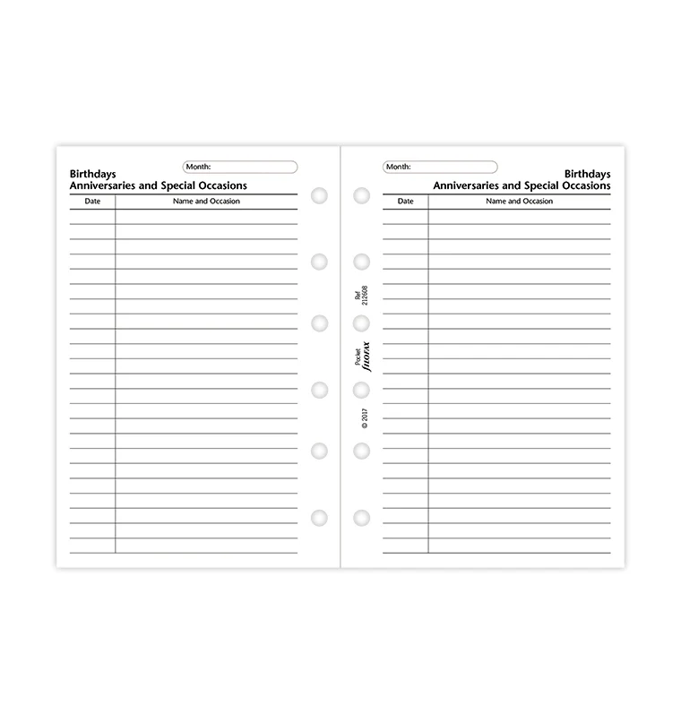 Birthdays, Anniversaries and Special Occasions Pocket Refill - Image 4