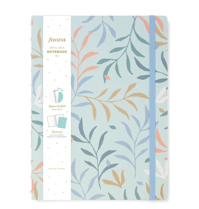 Botanical A4 Refillable Notebook Mint - Image 4