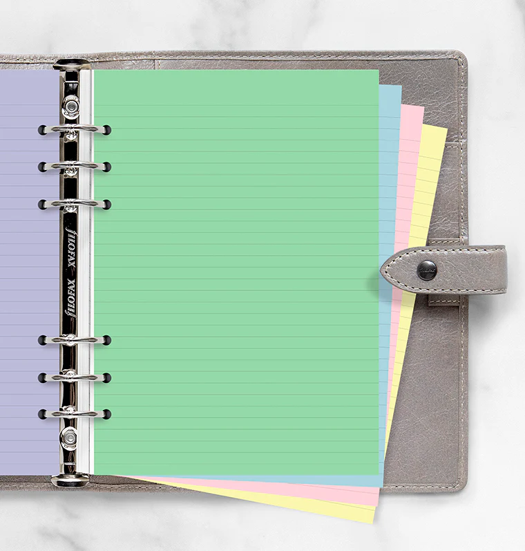 Classic Coloured Ruled Notepaper A5 Refill - Image 2