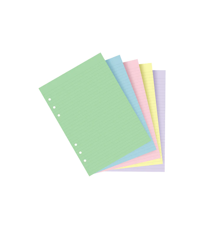 Classic Coloured Ruled Notepaper A5 Refill - Image 4