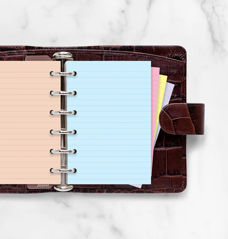 Classic Coloured Ruled Notepaper Pocket Refill - Image 2