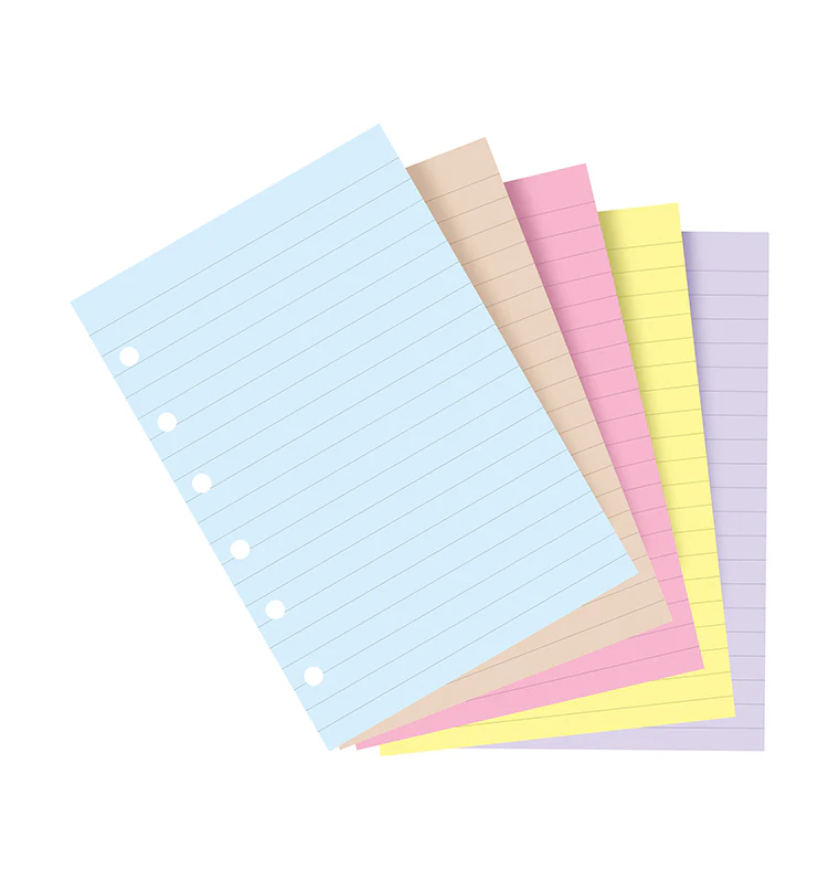 Classic Coloured Ruled Notepaper Pocket Refill - Image 4