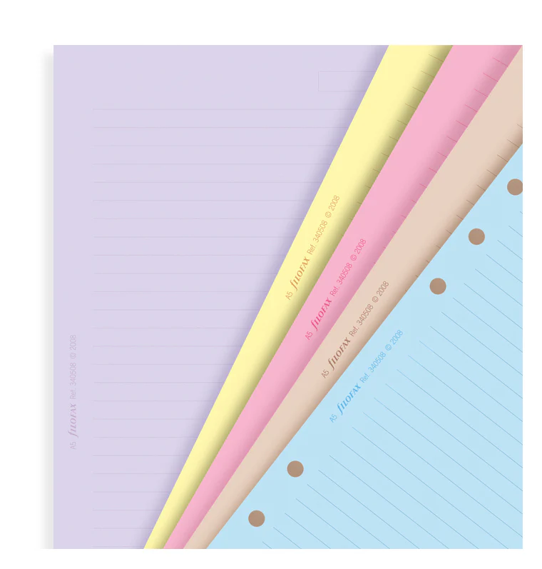 Classic Coloured Ruled Notepaper Pocket Refill - Image 5