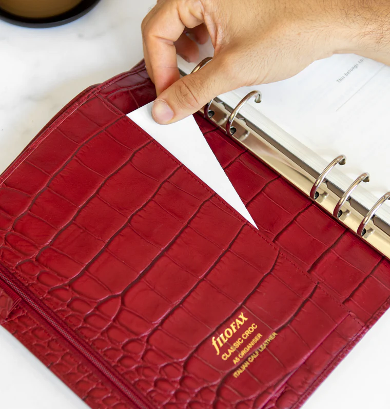 Classic Croc A5 Leather Organiser - Image 10