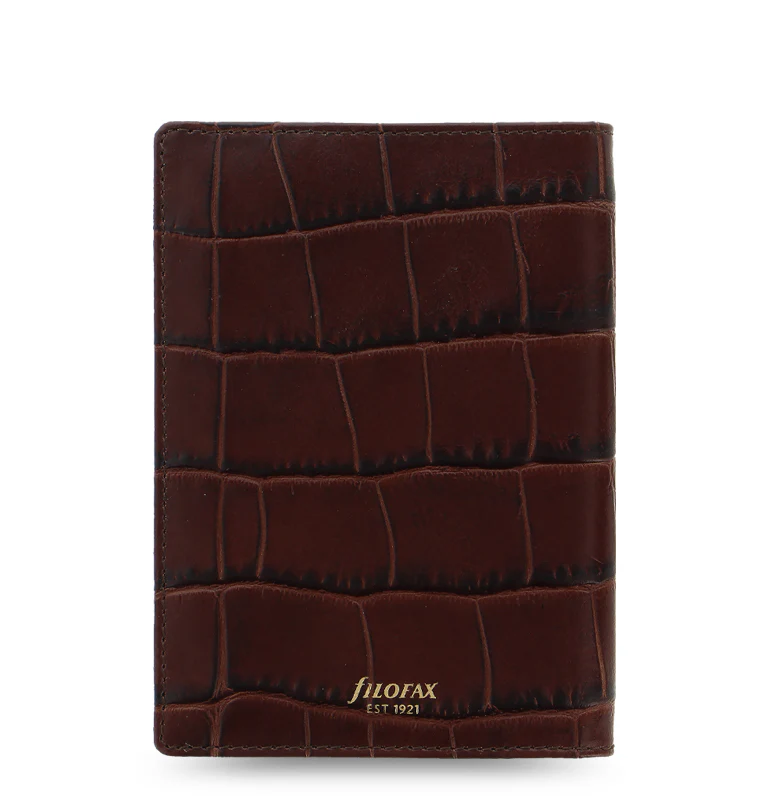 Classic Croc Leather Passport Holder - Image 3