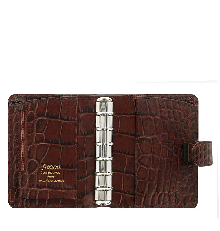 Classic Croc Pocket Leather Organiser - Image 3
