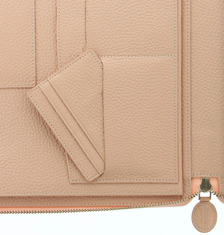 Classic Stitch Soft A4 Zip Leather Writing Folio - Image 4