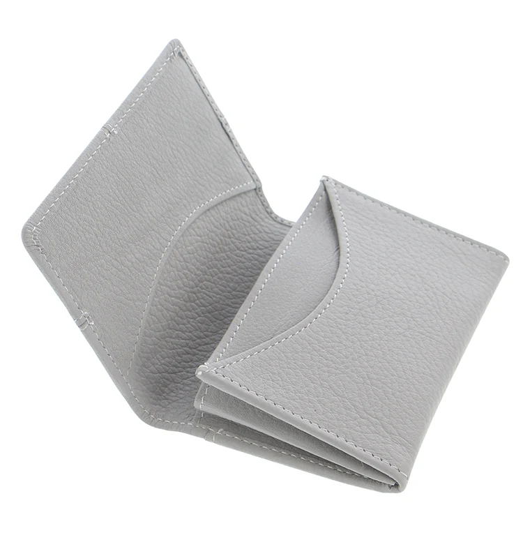 Classic Stitch Soft Leather Business Card Holder - Image 3