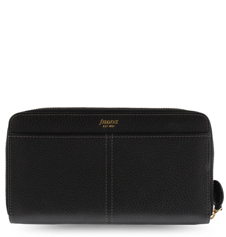 Classic Stitch Soft Large Zip Leather Purse - Image 6