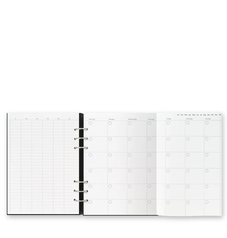 Clipbook Classic Monochrome A5 Organiser - Image 4