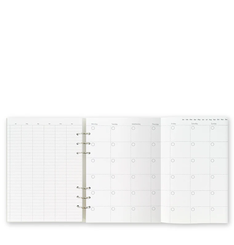 Clipbook Classic Monochrome A5 Organiser White - Image 3