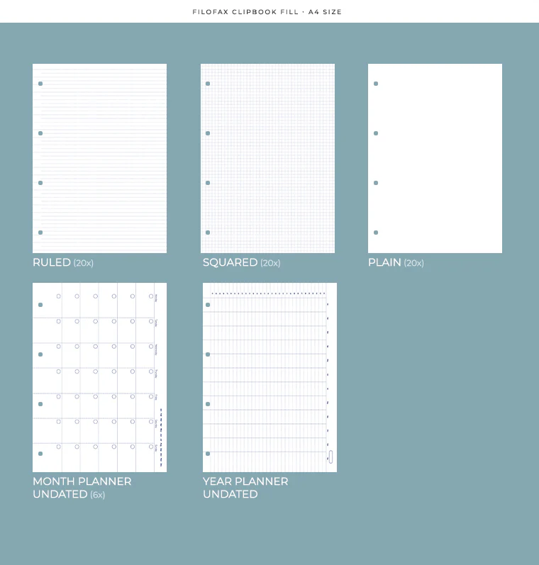 Clipbook Classic Pastels A4 Organiser - Image 4