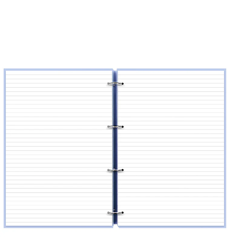 Clipbook Classic Pastels A4 Organiser - Vista Blue - Image 3