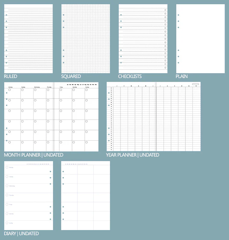 Clipbook Architexture A5 Organiser Marble - Image 5