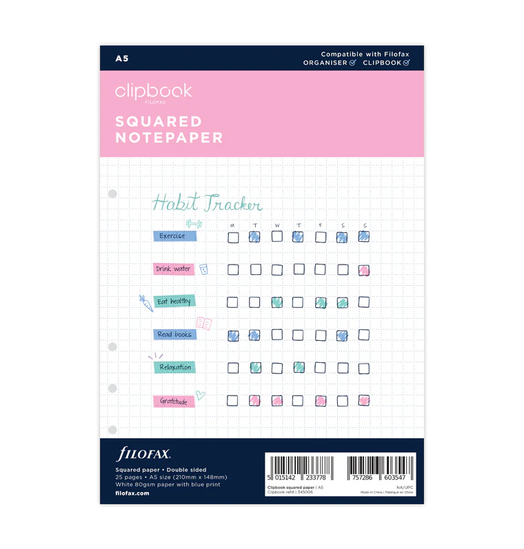 Clipbook Squared Notepaper Refill - A5 - Image 4
