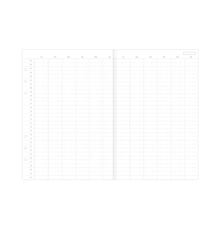 Clipbook Undated Year Planner Refill - A5 - Image 4