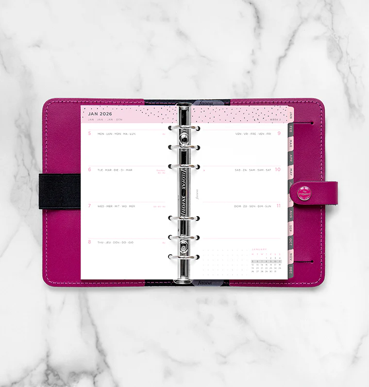 Confetti Week On Two Pages Diary - Personal 2026 Multilanguage - Image 3