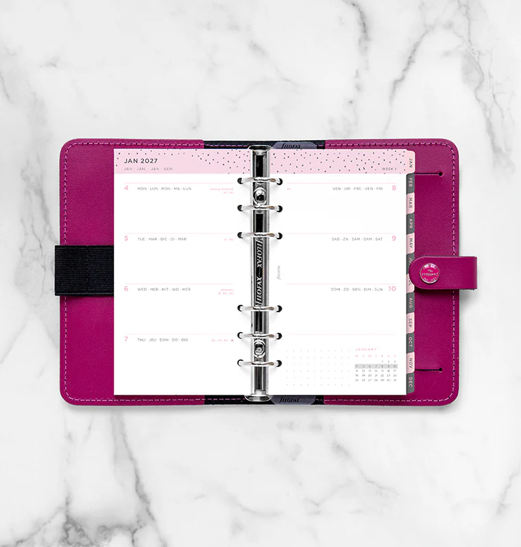 Confetti Week On Two Pages Diary - Personal 2027 Multilanguage - Image 3