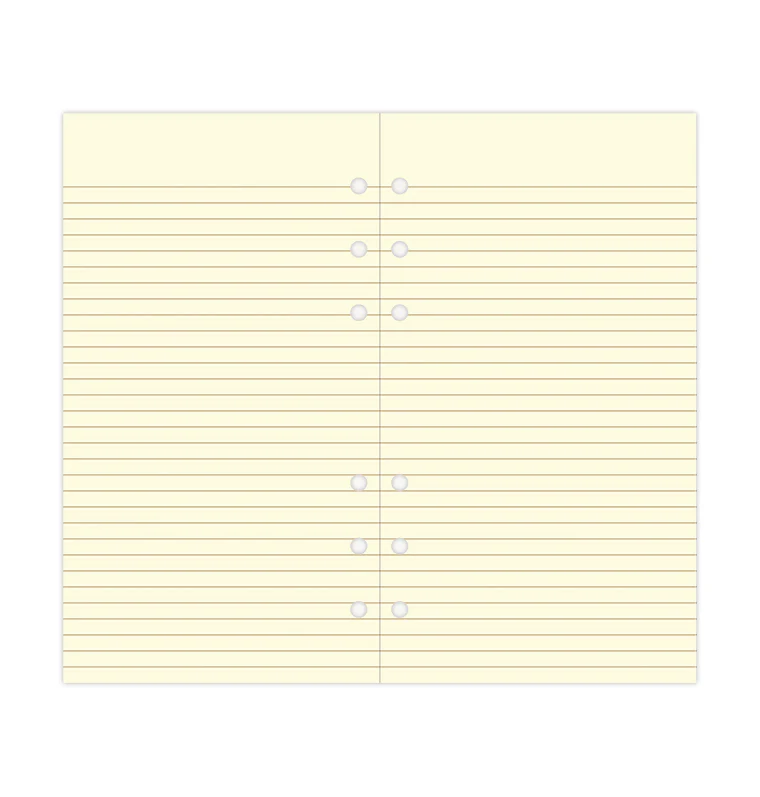 Cotton Cream Ruled Notepaper Refill - Personal - Image 4