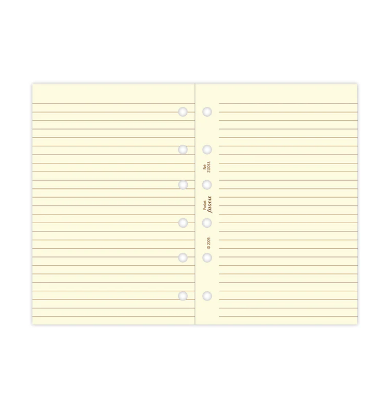 Cotton Cream Ruled Notepaper Refill - Pocket - Image 4