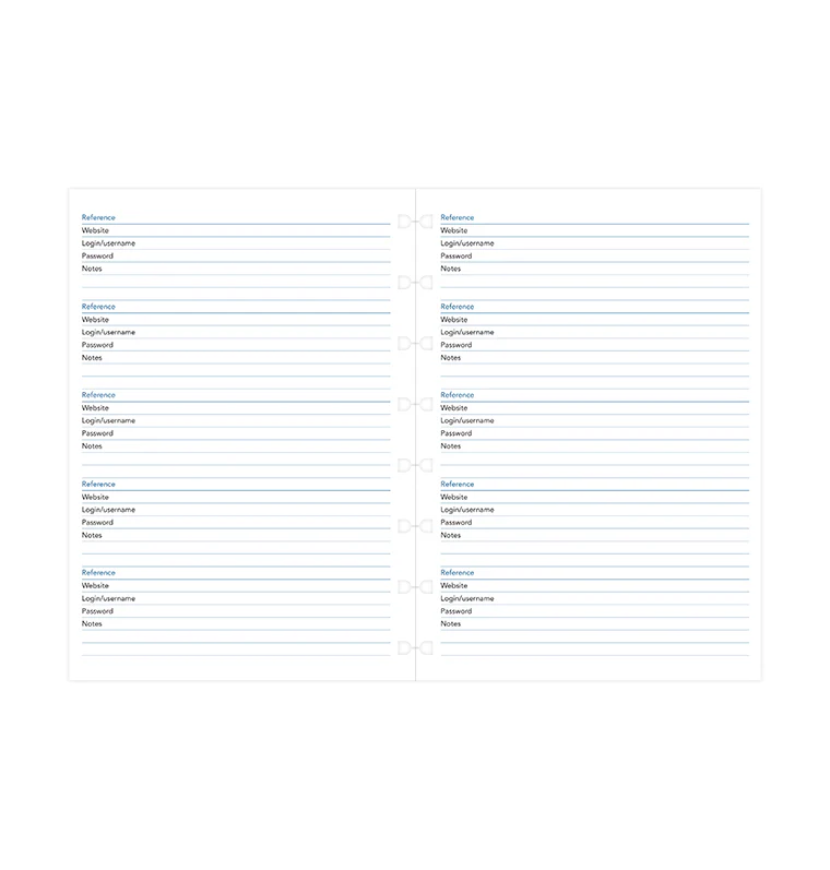 Filofax Notebook Password Paper Refill - A5 - Image 4