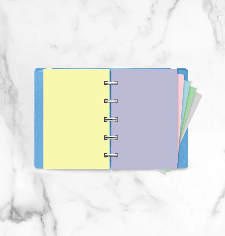 Filofax Notebook Pastel Plain Paper Refill - Pocket - Image 3
