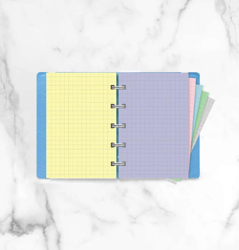 Filofax Notebook Pastel Squared Paper Refill - Pocket - Image 3