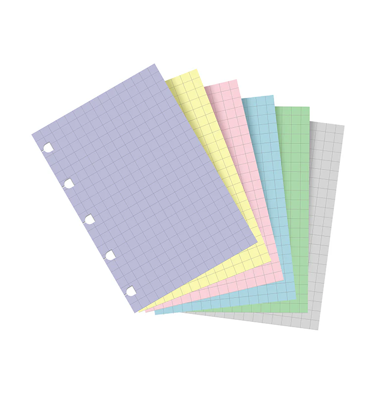 Filofax Notebook Pastel Squared Paper Refill - Pocket - Image 4