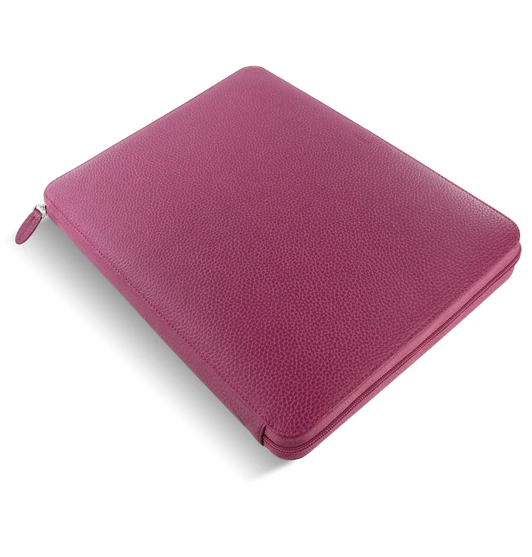 Finsbury A4 Zip Leather Folio - Image 4
