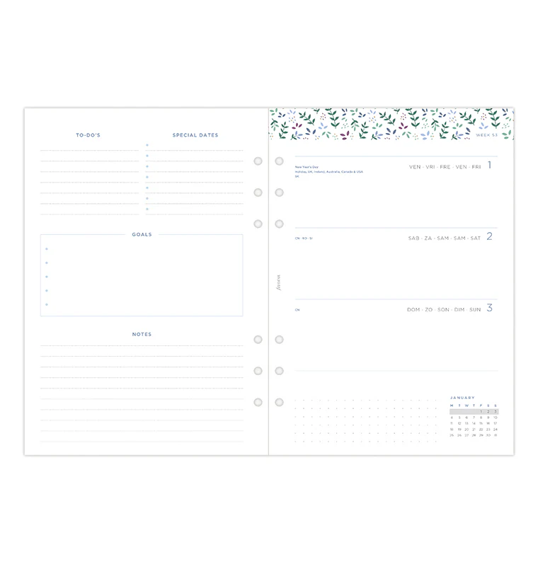 Garden Week On Two Pages Diary - A5 2027 Mutilanguage - Image 6