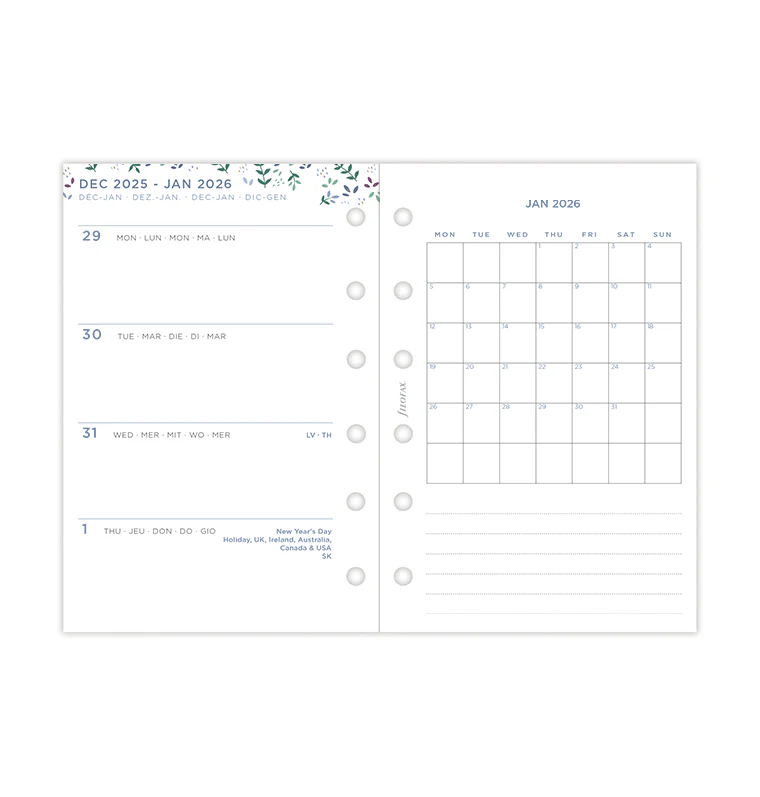 Garden Week On Two Pages Diary - Pocket 2026 Multilanguage - Image 8