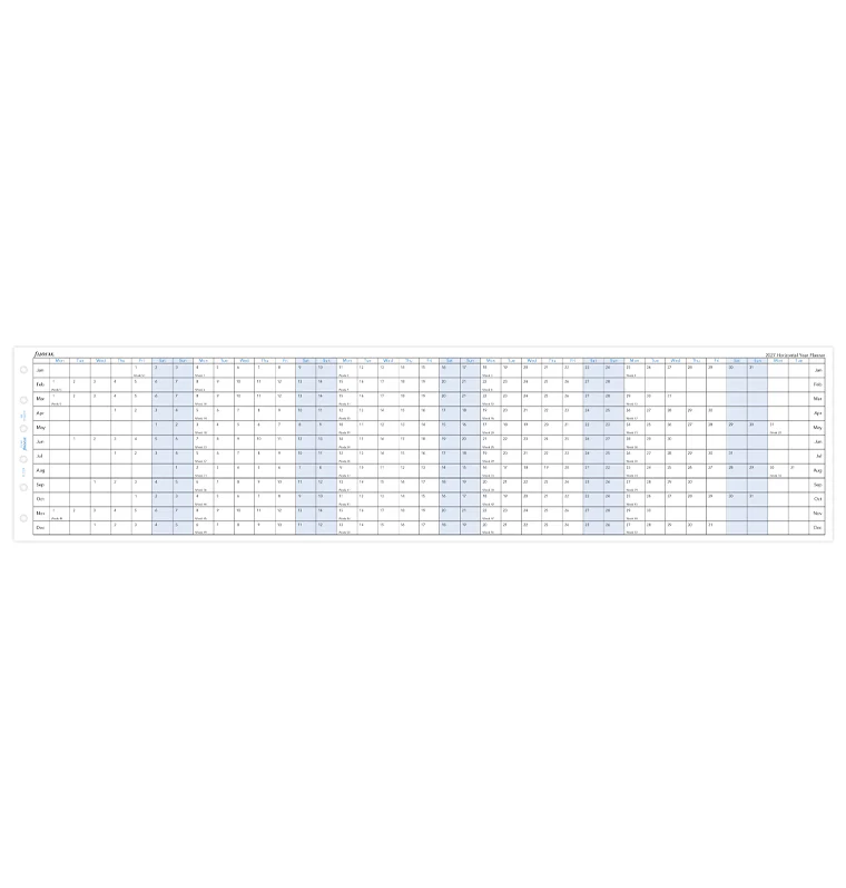 Horizontal Year Planner - Pocket 2027 English - Image 4