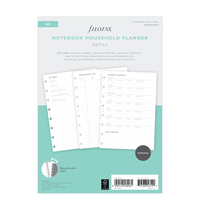 Household Planner Notebook Refill - A5 - Image 6