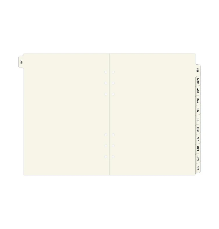Cotton Cream January-December Dividers - A5 - Image 4