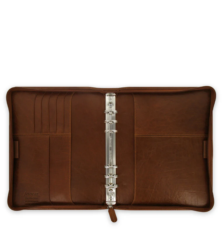 Lockwood Zip A5 Leather Organiser - Image 3