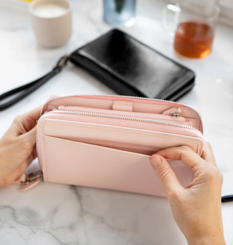 Malden Personal Compact Zip Leather Organiser - Sale - Image 9