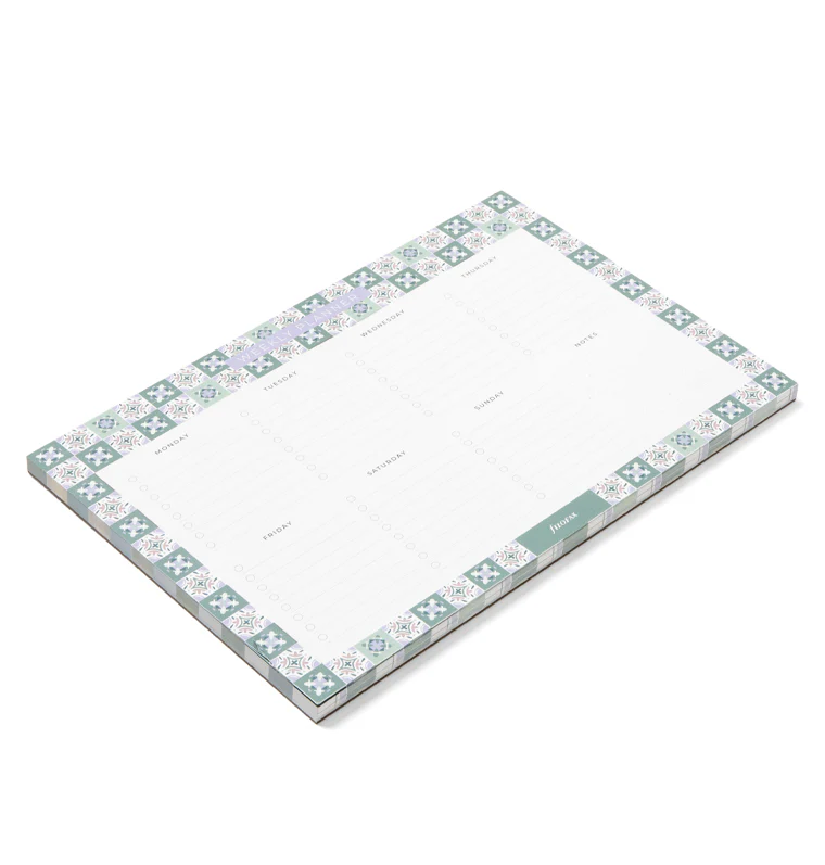 Mediterranean Weekly Planner Notepad with Magnet - Image 2