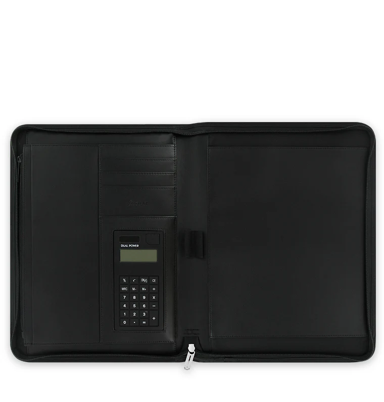 Metropol Zipped Folio With Calculator Black - Image 2