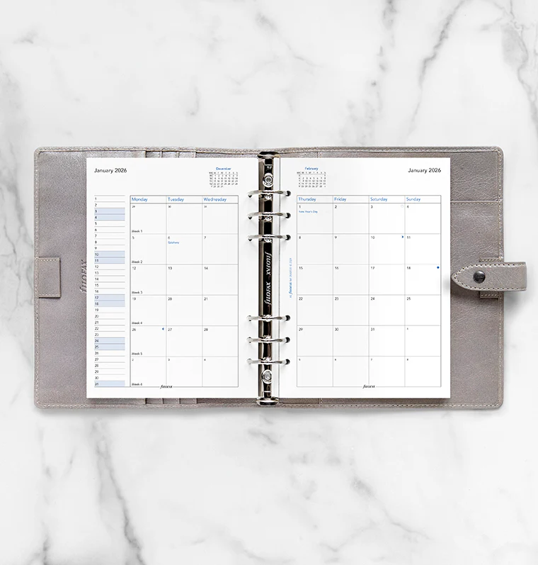 Month On Two Pages Diary - A5 2026 English - Image 3