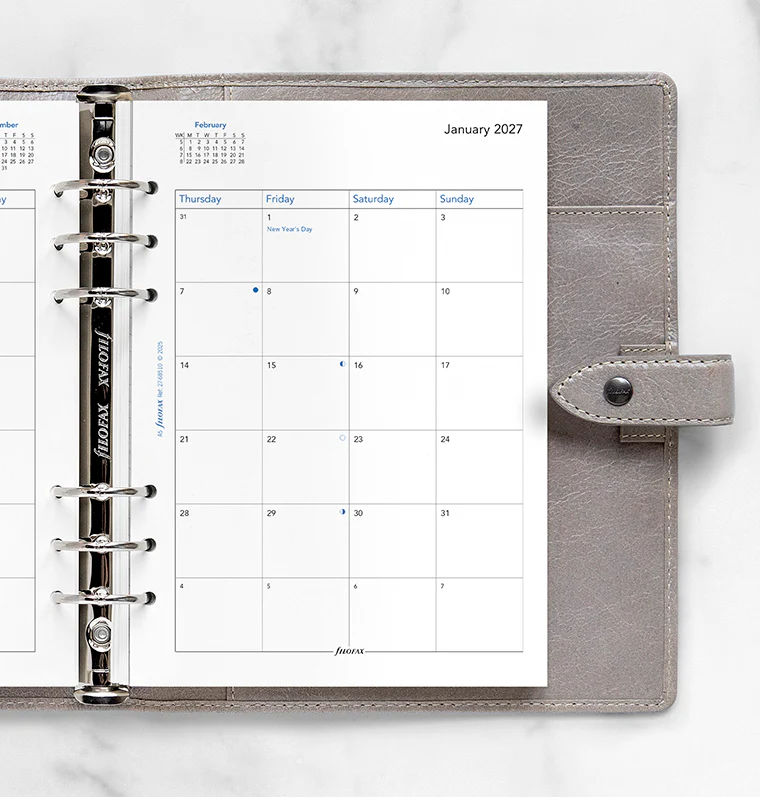 Month On Two Pages Diary - A5 2027 English - Image 2