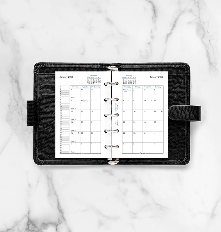 Month On Two Pages Diary - Mini 2026 English - Image 3