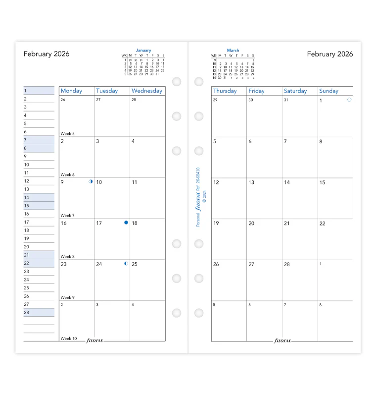 Month On Two Pages Diary - Personal 2026 English - Image 4