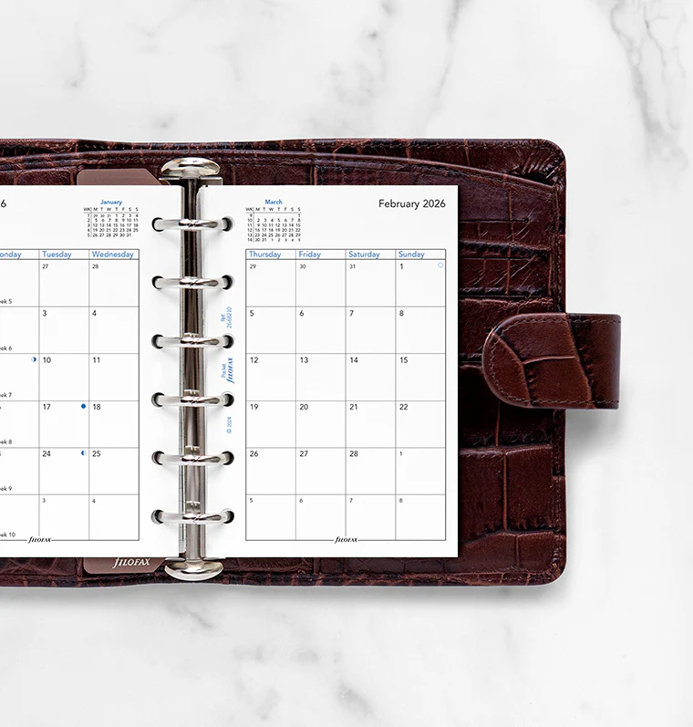 Month On Two Pages Diary - Pocket 2026 English - Image 2