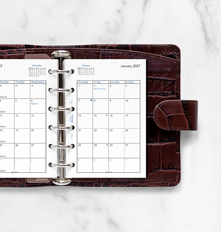 Month On Two Pages Diary - Pocket 2027 English - Image 2