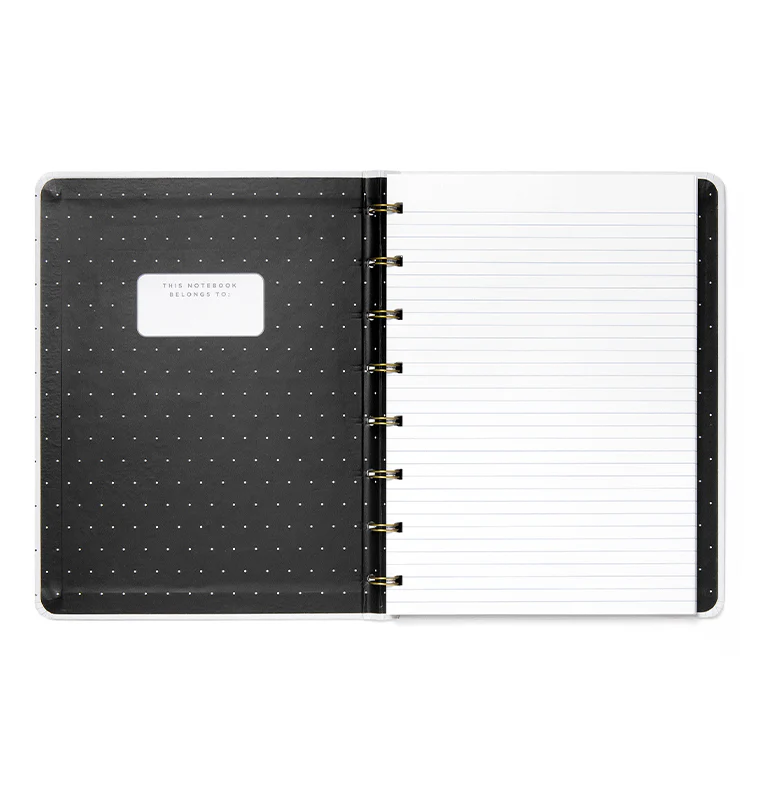 Moonlight A5 Refillable Notebook White - Image 3